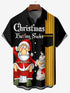 Men's Christmas Funny Graphic Short Sleeve Hawaiian Shirt